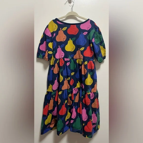 Hanna Andersson Pear Print Twirly Dress Kids Size 6-7 - Picture 6 of 6